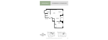a floor plan of a bedroom apartment